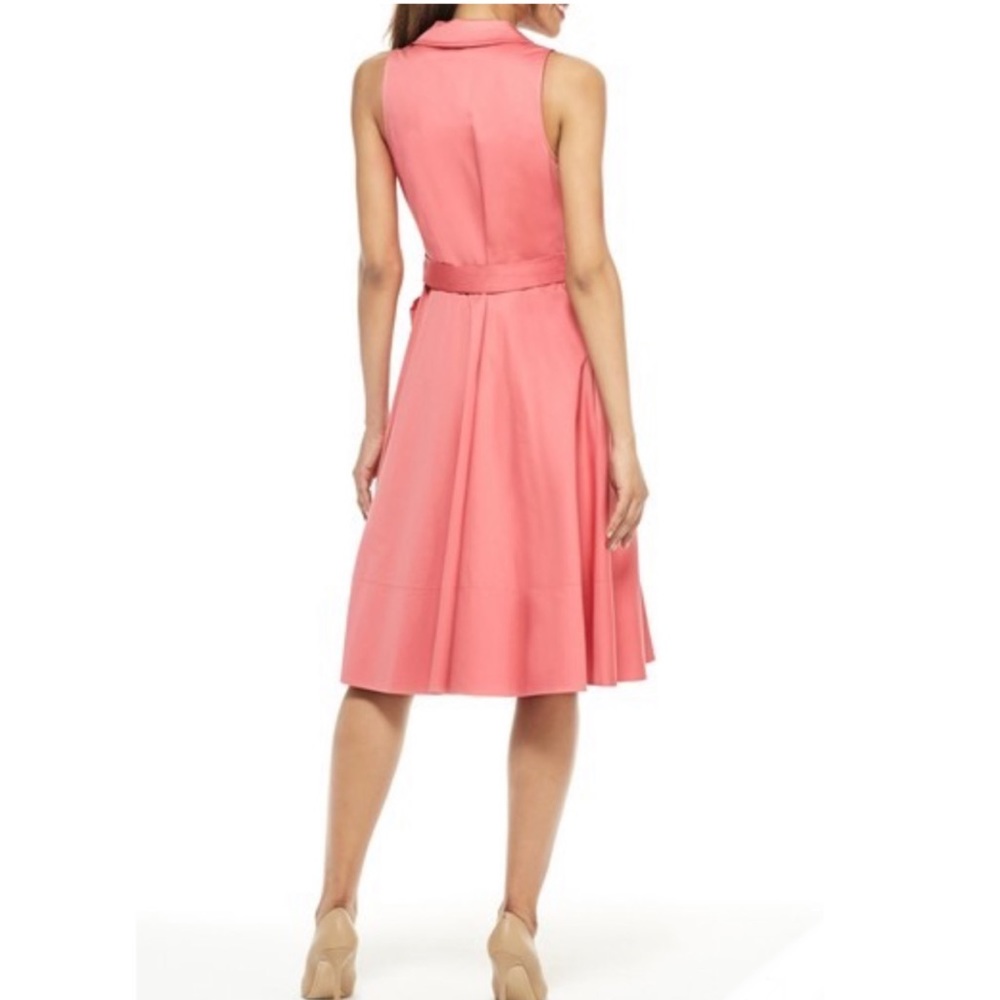 Gal Meets Glam Heather Wrap Fit & Flare Dress Pink - Picture 2 of 11